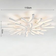 Load image into Gallery viewer, V Shaped Floral Modern Semi-Flush LED Ceiling Light Dimmable/Non-Dimmable Ceiling Lights Living and Home 
