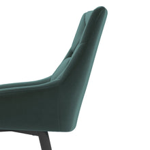 Load image into Gallery viewer, Set of 2 Velvet Metal Legs Button Upholstered Dining Chair
