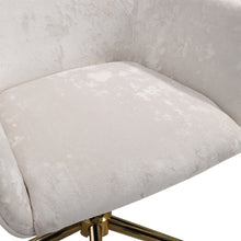 Load image into Gallery viewer, Velvet Upholstered Home Office Swivel Task Chair with Flared Arms
