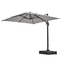 Load image into Gallery viewer, Grey 2.5m Cantilever Parasol with Base for Garden Parasols Living and Home 

