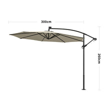Load image into Gallery viewer, Outdoor 32 LED Lighted Patio Umbrella with Crank Lift System with Base
