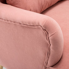 Load image into Gallery viewer, Contemporary Curved Back Single Armchair with Lumbar Pillow and Footstool
