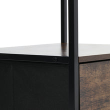 Load image into Gallery viewer, Medieval-Inspired Wooden Storage Cabinet with 2 Drawers
