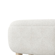 Load image into Gallery viewer, Footstool Pouffe Stool with Wooden Legs
