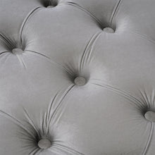 Load image into Gallery viewer, Buttoned Velvet Rectangular Ottoman Footstool with Gourd-shaped Legs
