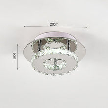 Load image into Gallery viewer, Stacked LED Ceiling Light with Crystal Rims Ceiling Light Living and Home 
