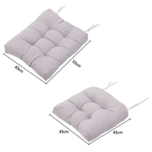 Load image into Gallery viewer, Livingandhome 2 Pcs Outdoor Lounge Chair Cushion Set - Grey
