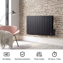 Load image into Gallery viewer, 69-101 W Oil Filled Space Heaters Electric Radiator Heater with LCD Thermostat Space Heaters Living and Home 
