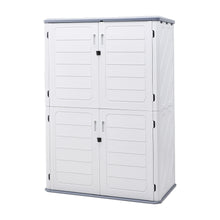 Load image into Gallery viewer, 4 x 2ft Outdoor Resin Large Storage Shed with Lockable Door
