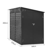 Load image into Gallery viewer, 9ft Motorcycle Storage Shed Lockable Steel Garden Bike Shed Garden Sheds Living and Home 
