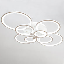 Load image into Gallery viewer, 4/6/8 Rings Circle LED Semi-Flush Ceiling Light Dimmable/Non-Dimmable Ceiling Light Living and Home 
