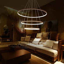 Load image into Gallery viewer, Modern Led Pendant 3 Acrylic Ring Chandelier Pendant Lights Living and Home 
