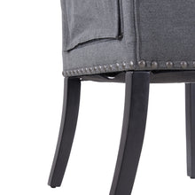 Load image into Gallery viewer, Grey Upholstered Dining Chair
