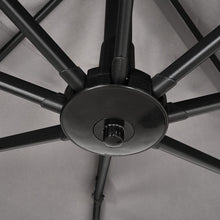 Load image into Gallery viewer, Grey 2.5m Cantilever Parasol with Base for Garden Parasols Living and Home 
