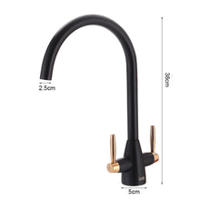 Load image into Gallery viewer, Stylish and Durable Twin Lever Monobloc Tap with Swivel Spout Kitchen Taps Living and Home 
