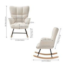 Load image into Gallery viewer, Tufted Upholstered Rocking Chair
