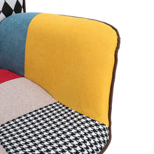 Load image into Gallery viewer, Tufted Button Linen Armchair with Wooden Legs
