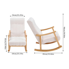 Load image into Gallery viewer, Velvet Upholstered Tufting Rocking Chair
