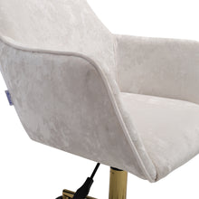 Load image into Gallery viewer, Velvet Upholstered Home Office Swivel Task Chair with Flared Arms
