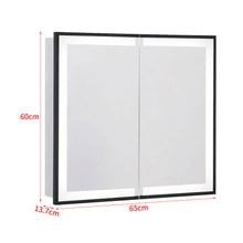 Load image into Gallery viewer, 65W*60Hcm LED Mirror Cabinet Double Door Bathroom Mirror Cabinet Living and Home 
