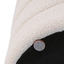 Load image into Gallery viewer, Round Channel Upholstered Ottoman
