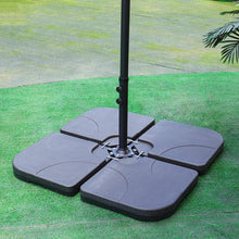 Load image into Gallery viewer, Grey 2.5m Cantilever Parasol with Base for Garden Parasols Living and Home Light Grey with Square Base B 
