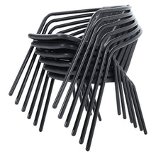 Load image into Gallery viewer, Outdoor Tempered Glass Coffee Table with Six Rattan Chairs,LG0538LG0915
