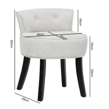 Load image into Gallery viewer, Stool for Dressing Table Chair Bedroom Velvet Makeup Pink/Grey Dressing Table Stool Living and Home 
