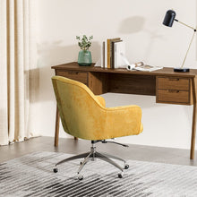Load image into Gallery viewer, Velvet Upholstered Wheeled Swivel Office Chair Living and Home 
