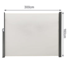 Load image into Gallery viewer, Retractable Single Side Awning - White Patio Awnings Living and Home 
