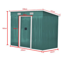 Load image into Gallery viewer, Livingandhome Compact Metal Storage Tool Shed for Garden Patio
