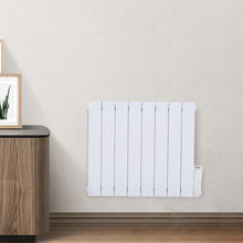 Load image into Gallery viewer, 2000W Oil Filled Electric Radiator Heater Wall Mounted or Portable with LCD Thermostat Space Heaters Living and Home 
