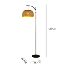 Load image into Gallery viewer, Traditional Woven Rattan Floor Lamp
