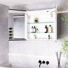 Load image into Gallery viewer, 65W*60Hcm LED Mirror Cabinet Double Door Bathroom Mirror Cabinet Living and Home 
