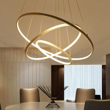 Load image into Gallery viewer, Modern Led Pendant 3 Acrylic Ring Chandelier Pendant Lights Living and Home 
