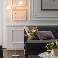 Load image into Gallery viewer, Double Heads Floor Lamp Lighting Living and Home Grey 
