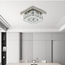 Load image into Gallery viewer, 20cm Modern Square Crystal Ceiling Light Living and Home 
