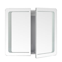 Load image into Gallery viewer, Double Door LED Bathroom Mirror Cabinet with Bluetooth Bathroom Mirror Cabinets Living and Home 
