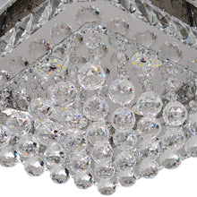 Load image into Gallery viewer, Chrome Finished Sqaure LED Ceiling Light with Luxury Crystal Ball Drops Ceiling Light Living and Home 
