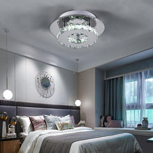 Load image into Gallery viewer, Stacked LED Ceiling Light with Crystal Rims Ceiling Light Living and Home W 20 x L 20 x H 8 cm Non-dimmable White Glow
