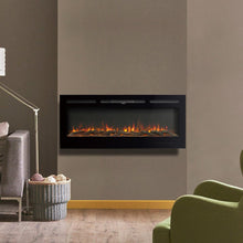 Load image into Gallery viewer, 50 Inch Wall Mounted Electric Fireplace Insert Heater 9 Flame Colours 1800W Wall Mounted Fireplaces Living and Home 
