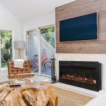 Load image into Gallery viewer, 50 Inch Wall Mounted Electric Fireplace Insert Heater 9 Flame Colours 1800W Wall Mounted Fireplaces Living and Home 
