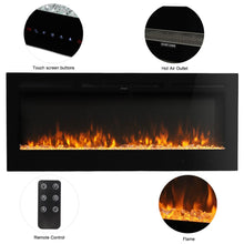 Load image into Gallery viewer, 50 Inch Wall Mounted Electric Fireplace Insert Heater 9 Flame Colours 1800W Wall Mounted Fireplaces Living and Home 
