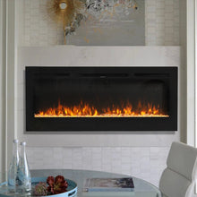 Load image into Gallery viewer, 50 Inch Wall Mounted Electric Fireplace Insert Heater 9 Flame Colours 1800W Wall Mounted Fireplaces Living and Home 
