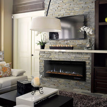 Load image into Gallery viewer, 50 Inch Wall Mounted Electric Fireplace Insert Heater 9 Flame Colours 1800W Wall Mounted Fireplaces Living and Home 
