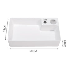 Load image into Gallery viewer, Bathroom Ceramic White Square Sink Bathroom Sinks Living and Home 
