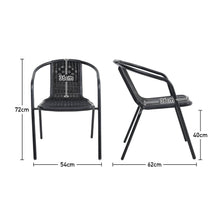 Load image into Gallery viewer, Set of 6 Stacking Patio Dining Side Chairs for All Weather Outdoor Bistro Garden Patio Side Chair Living and Home 
