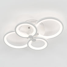 Load image into Gallery viewer, 4/6/8 Rings Circle LED Semi-Flush Ceiling Light Dimmable/Non-Dimmable Ceiling Light Living and Home 
