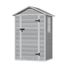 Load image into Gallery viewer, Garden Plastic Storage Shed with Lockable Hinged Door
