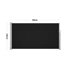 Load image into Gallery viewer, Retractable Single Side Awning - Grey Awnings Living and Home W 300 x H 160 cm 

